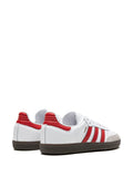 adidas Samba Og White/Red Sneakers — White/Red — Size US M 8.5 - US W 10 — Back View