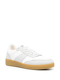 A.P.C. Logo-Print Lace-Up Sneakers — White — Size US M 11 - US W 12.5 — Side View