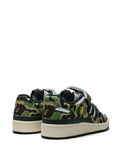 adidas X Bape Forum 84 Low 30Th Anniversary Green Camo Sneakers — Green — Size US M 8 - US W 9.5 — Back View
