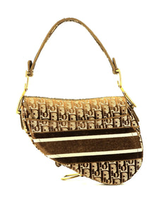 Christian Dior Pre Owned 2020 Oblique Saddle Handbag — Same as shown — Size One Size — Top View