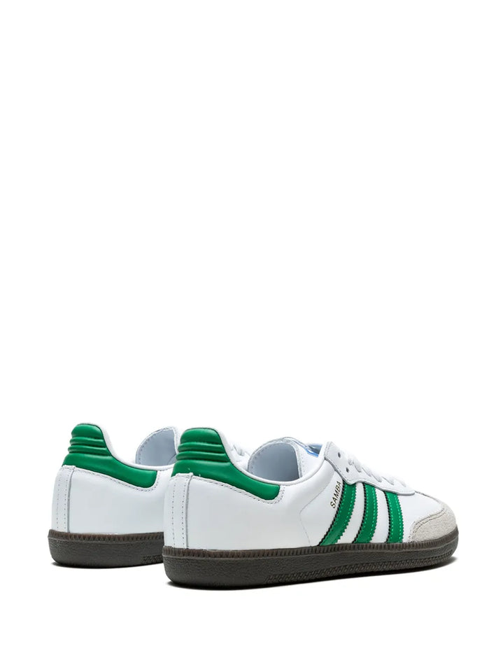 adidas Samba Og Sneakers — White/Green — Size US M 10 - US W 11.5 — Back View