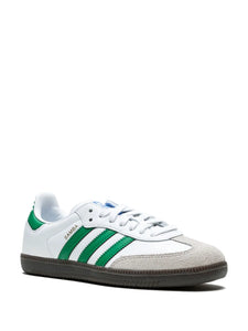 adidas Samba Og Sneakers — White/Green — Size US M 10 - US W 11.5 — Detail View