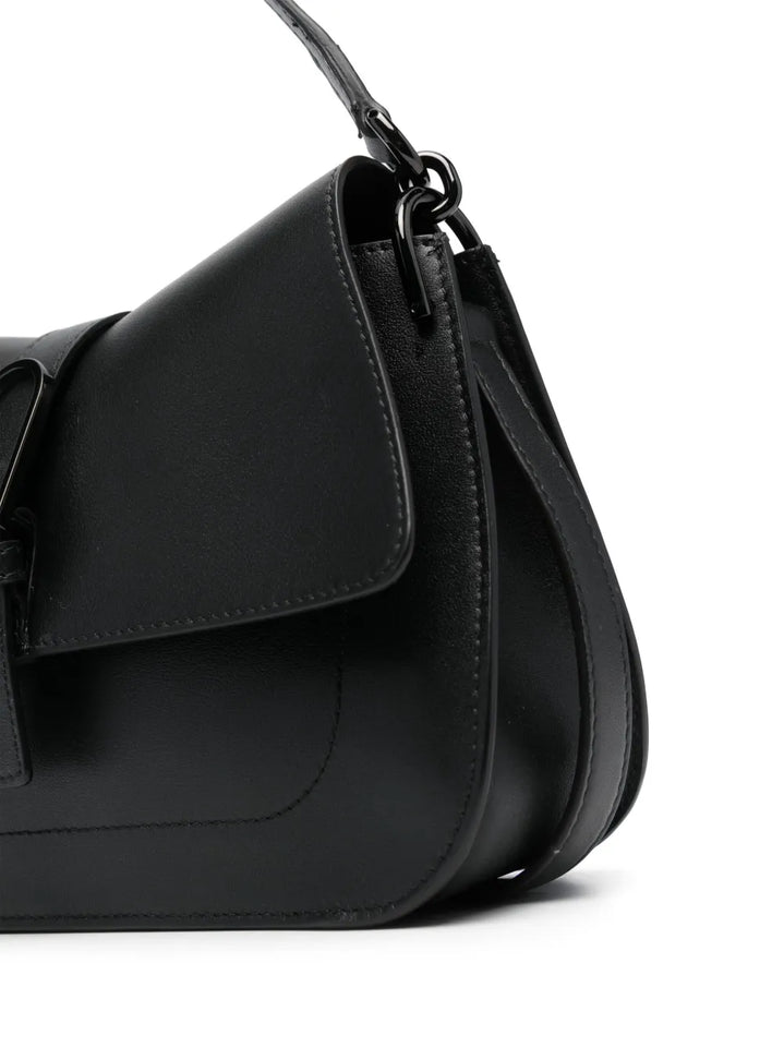 Furla Logo Plaque Leather Shoulder Bag — Same as shown — Size One Size — Top View