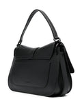 Furla Logo Plaque Leather Shoulder Bag — Same as shown — Size One Size — Back View