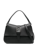 Furla Logo Plaque Leather Shoulder Bag — Same as shown — Size One Size — Front View