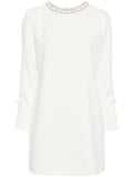 Sachin Babi Parker Crystal Embellished Minidress — White/ Ivory — Size XS — Front View