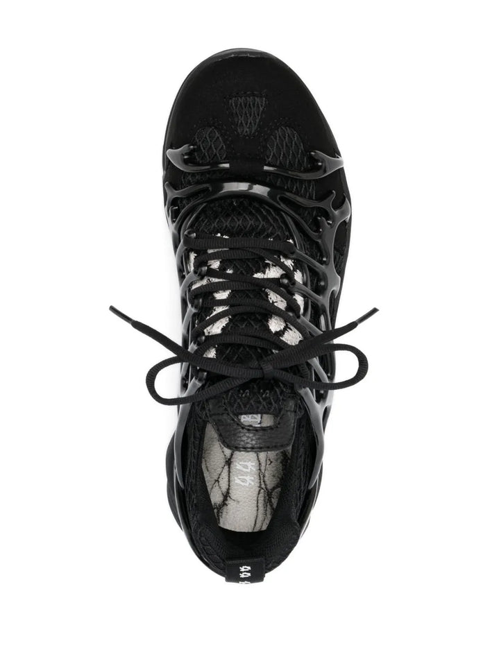 44 Label Group 44 Symbiont Low-Top Sneakers — Black — Size US M 3.5 - US W 5 — Top View