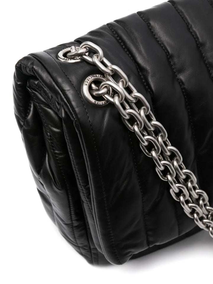 Balenciaga Medium Monaco Chain Strap Quilted Shoulder Bag — Same as shown — Size One Size — Top View