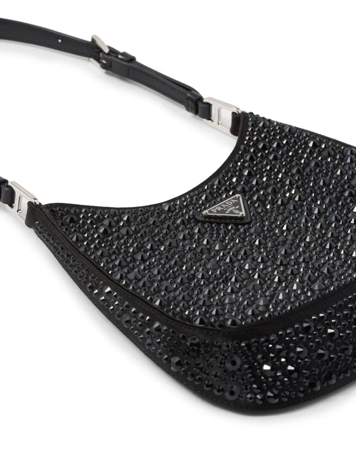 Prada Cleo Crystal Embellished Shoulder Bag — Same as shown — Size One Size — Detail View