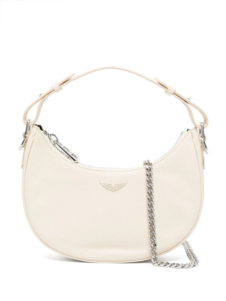 Zadigvoltaire Wings Plaque Leather Shoulder Bag — Same as shown — Size One Size — Front View