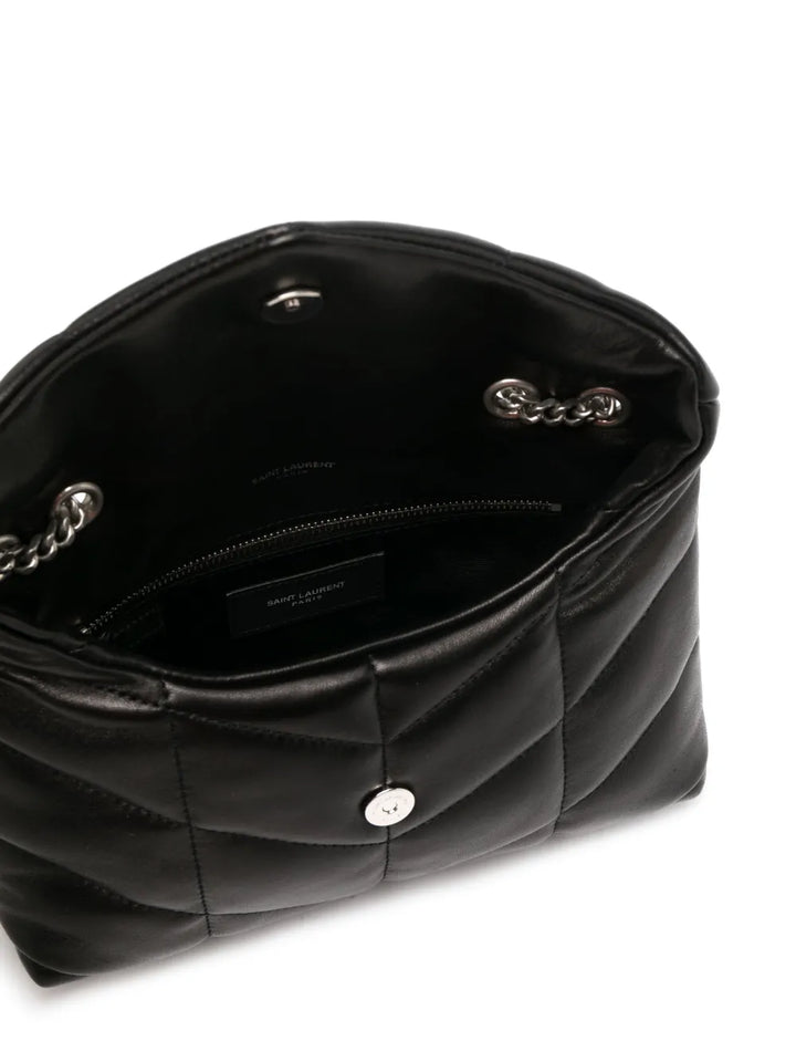 Saint Laurent Quilted Leather Shoulder Bag — Same as shown — Size One Size — Detail View