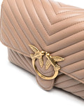 Pinko Love Quilted Shoulder Bag — Same as shown — Size One Size — Top View