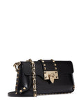 Valentino Garavani Rockstud Brushed Leather Shoulder Bag — Same as shown — Size One Size — Back View