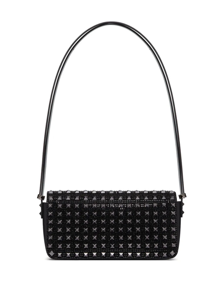 Valentino Garavani Rockstud23 Ew Embroidered Shoulder Bag — Same as shown — Size One Size — Side View