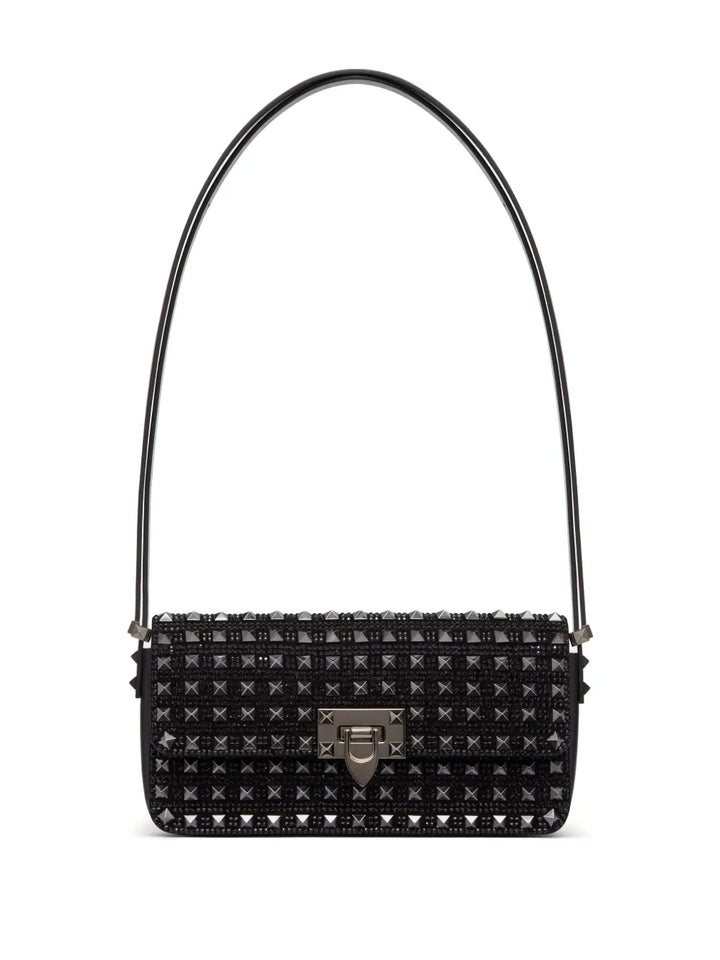 Valentino Garavani Rockstud23 Ew Embroidered Shoulder Bag — Same as shown — Size One Size — Front View