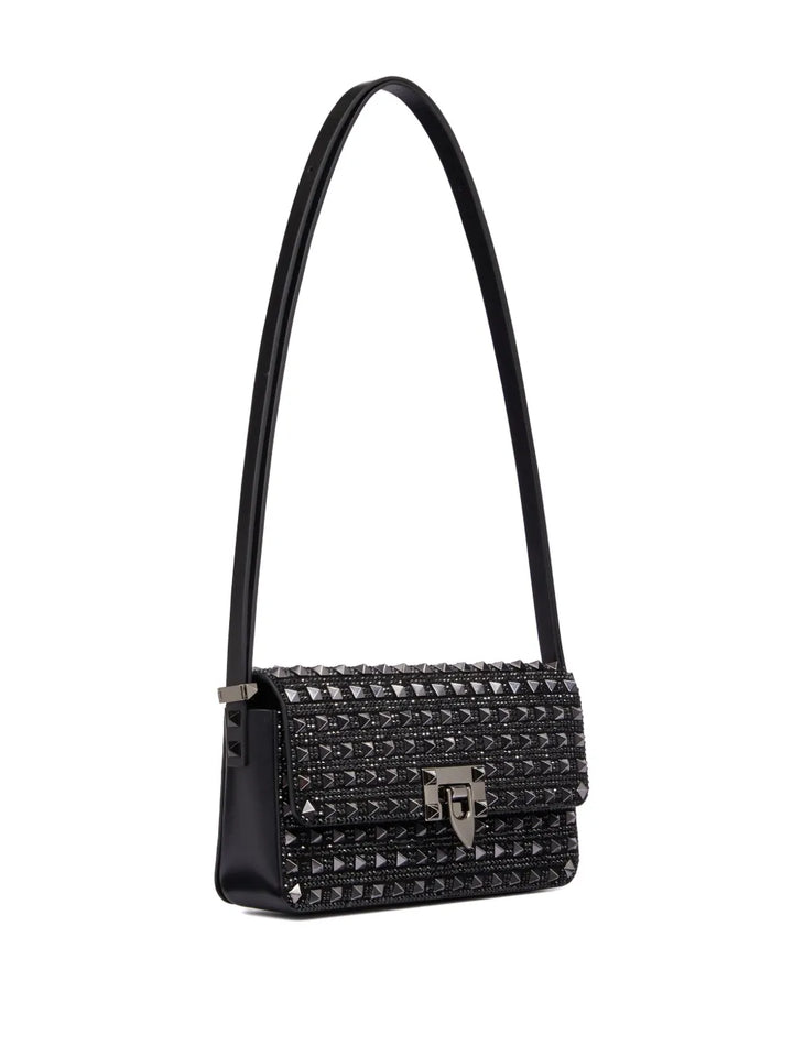 Valentino Garavani Rockstud23 Ew Embroidered Shoulder Bag — Same as shown — Size One Size — Back View