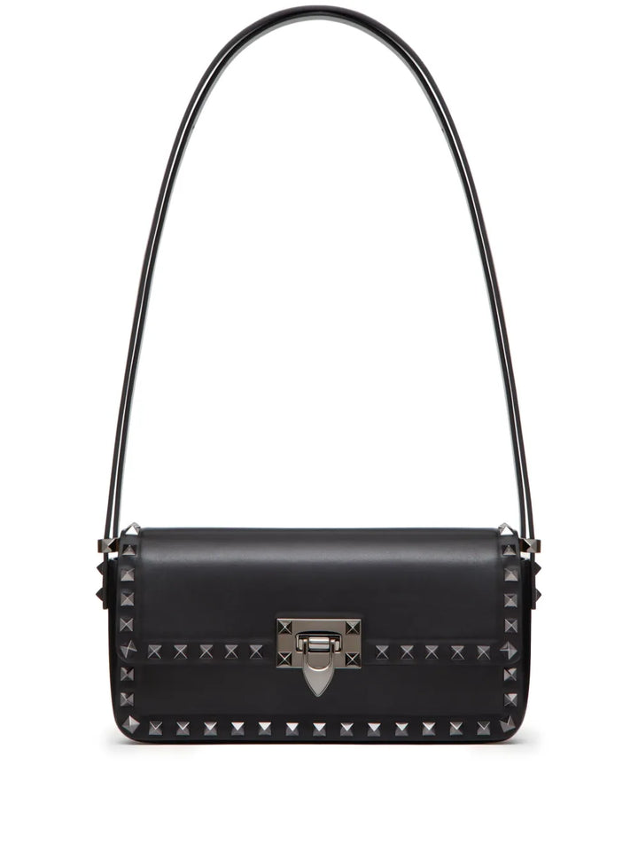 Valentino Garavani Rockstud23 Ew Leather Shoulder Bag — Same as shown — Size One Size — Front View