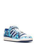 adidas Forum 84 Low Bape 30Th Anniversary Blue Camo Sneakers — Blue/Black/White — Size US M 8.5 - US W 10 — Side View
