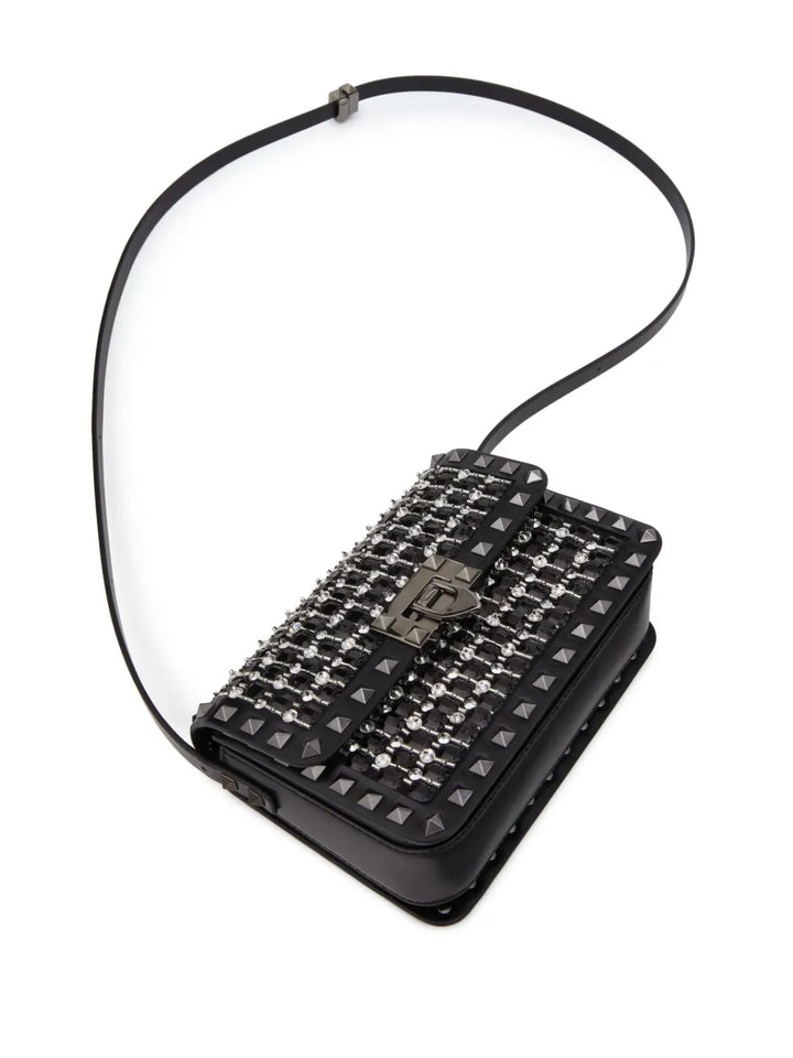 Valentino Garavani Small Rockstud23 Embroidered Shoulder Bag — Same as shown — Size One Size — Lifestyle View