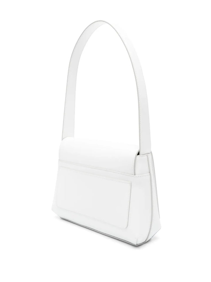 Dolce Gabbana Logo Embossed Leather Shoulder Bag — Same as shown — Size One Size — Top View
