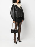 Saint Laurent Calypso Logo Plaque Shoulder Bag — Same as shown — Size One Size — Side View