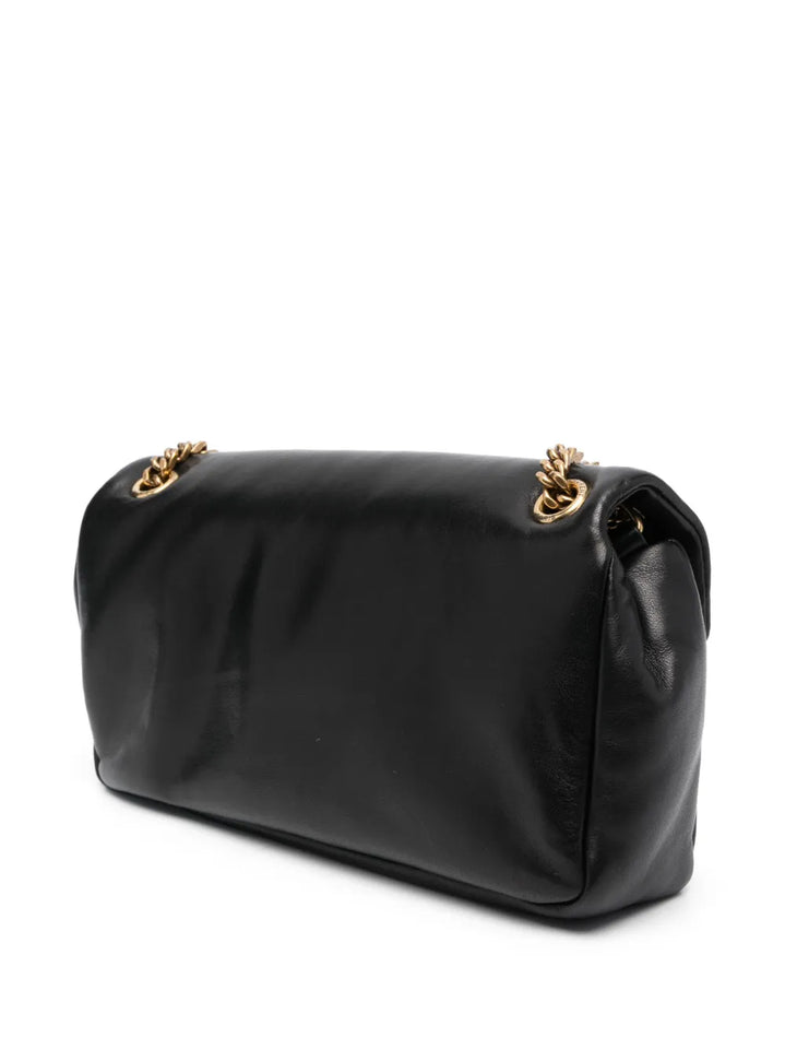 Saint Laurent Calypso Logo Plaque Shoulder Bag — Same as shown — Size One Size — Back View