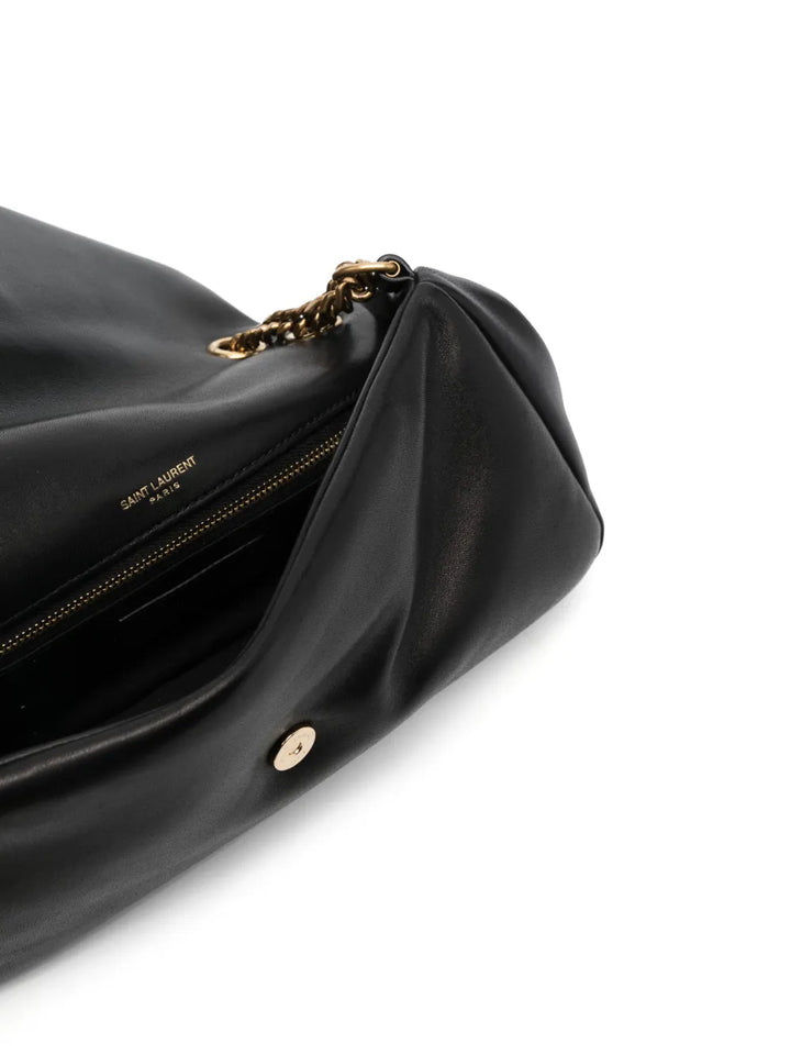 Saint Laurent Calypso Logo Plaque Shoulder Bag — Same as shown — Size One Size — Detail View