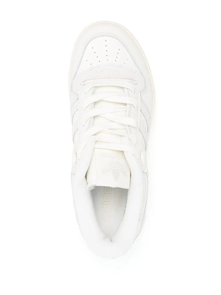 adidas Rivalry Lace-Up Sneakers — White — Size US M 9.5 - US W 11 — Top View