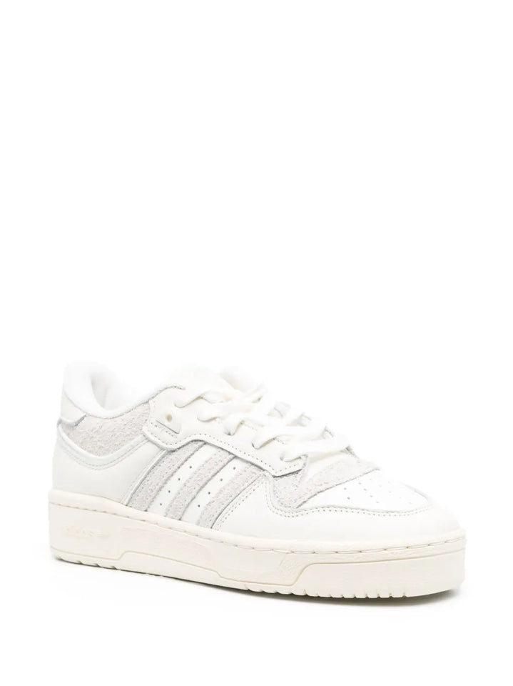 adidas Rivalry Lace-Up Sneakers — White — Size US M 9.5 - US W 11 — Side View