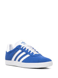 adidas Gazelle Blue/Cloud White/Gold Metallic Sneakers — Royal Blue/White — Size US M 3.5 - US W 5 — Side View