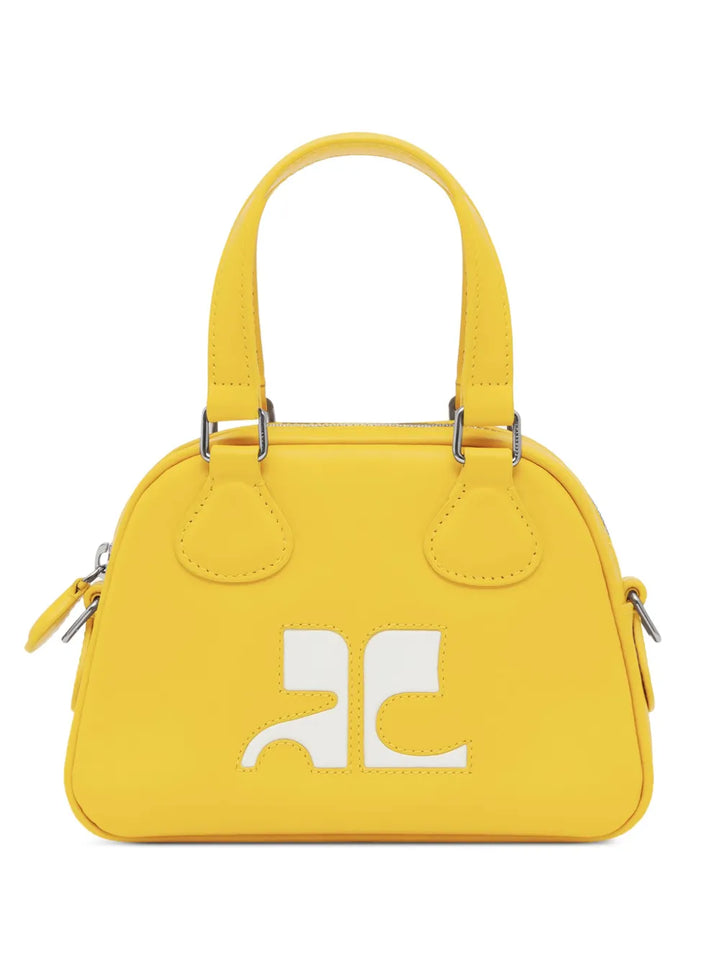 Courreges Bowling Leather Mini Bag — Same as shown — Size One Size — Front View