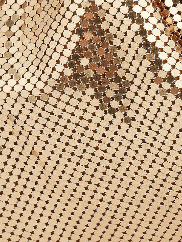Rabanne Pixel Tube Metallic Shoulder Bag — Same as shown — Size One Size — Top View