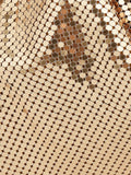 Rabanne Pixel Tube Metallic Shoulder Bag — Same as shown — Size One Size — Top View