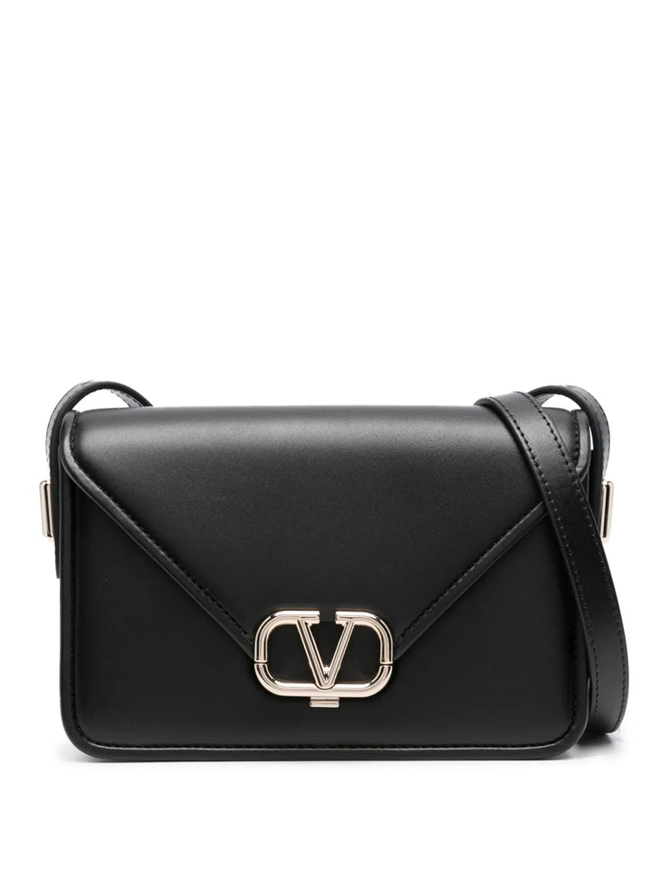Valentino Garavani Small Letter Leather Shoulder Bag — Same as shown — Size One Size — Front View