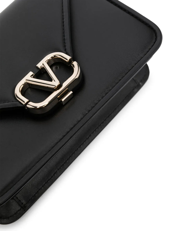 Valentino Garavani Small Letter Leather Shoulder Bag — Same as shown — Size One Size — Top View