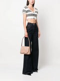 Dolce Gabbana Dg Logo Leather Shoulder Bag — Same as shown — Size One Size — Side View