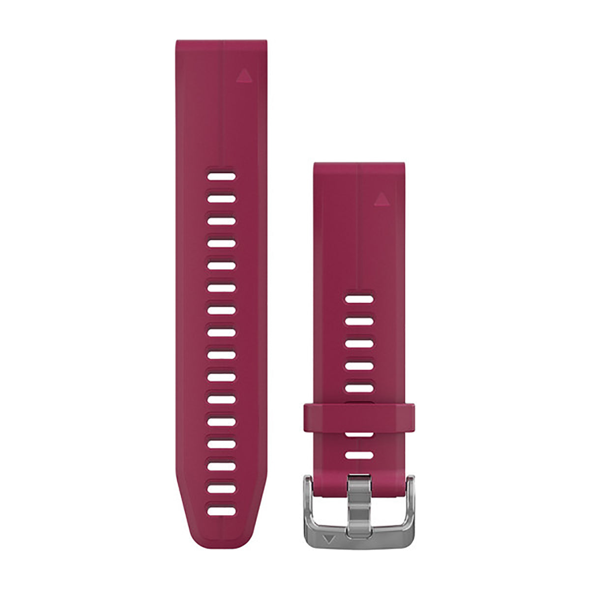 Garmin 20mm QuickFit Silicone Band — Cerise — Size Regular — Back View