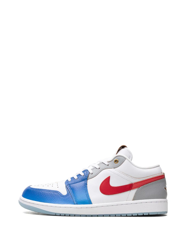 Air Jordan 1 Low Philippines Sneakers — White/Grey/Blue/Red — Size US M 10.5 - US W 12 — Alternate View 7