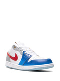Air Jordan 1 Low Philippines Sneakers — White/Grey/Blue/Red — Size US M 10.5 - US W 12 — Side View