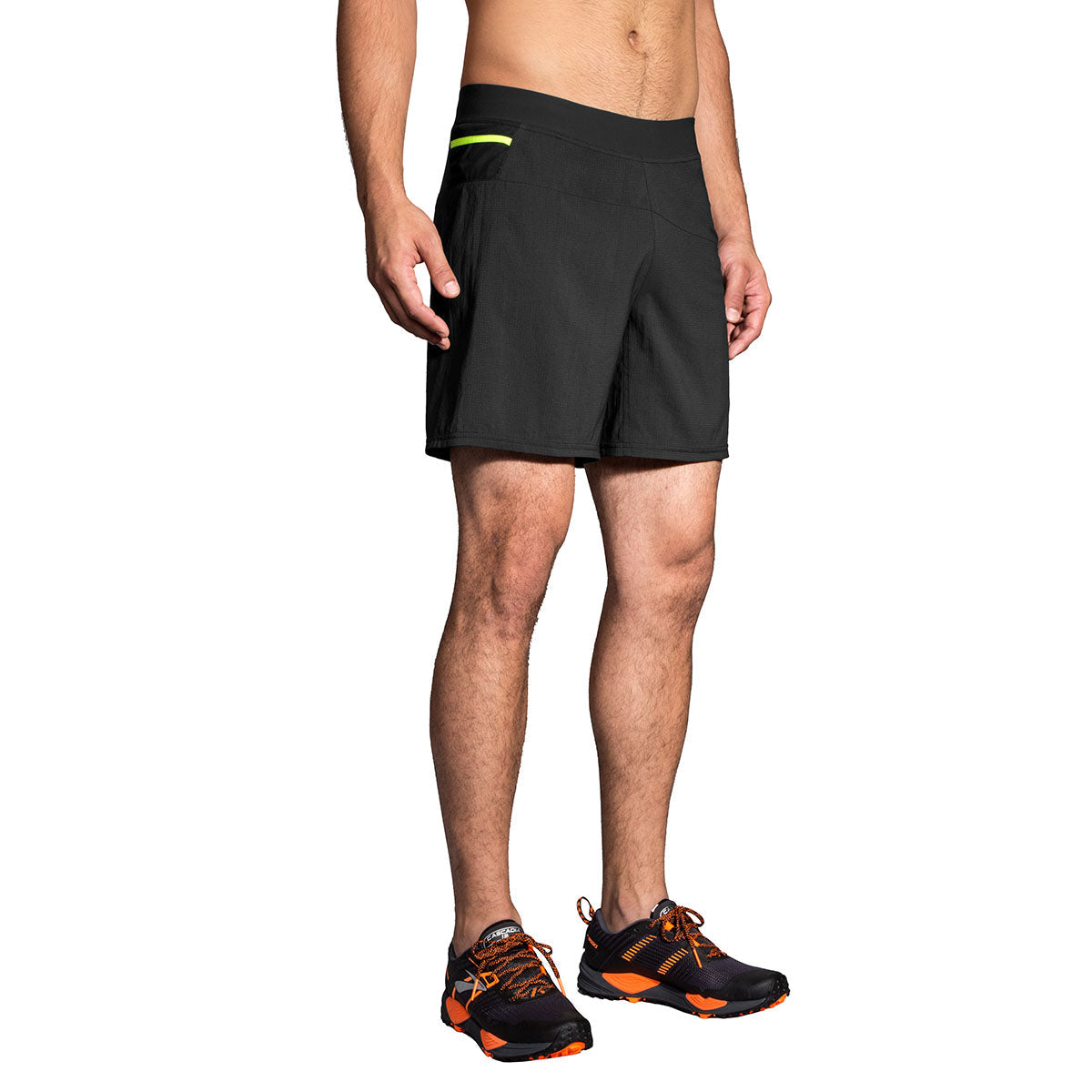 Brooks Cascadia 7" 2n1 Short — Black — Size Small — Top View