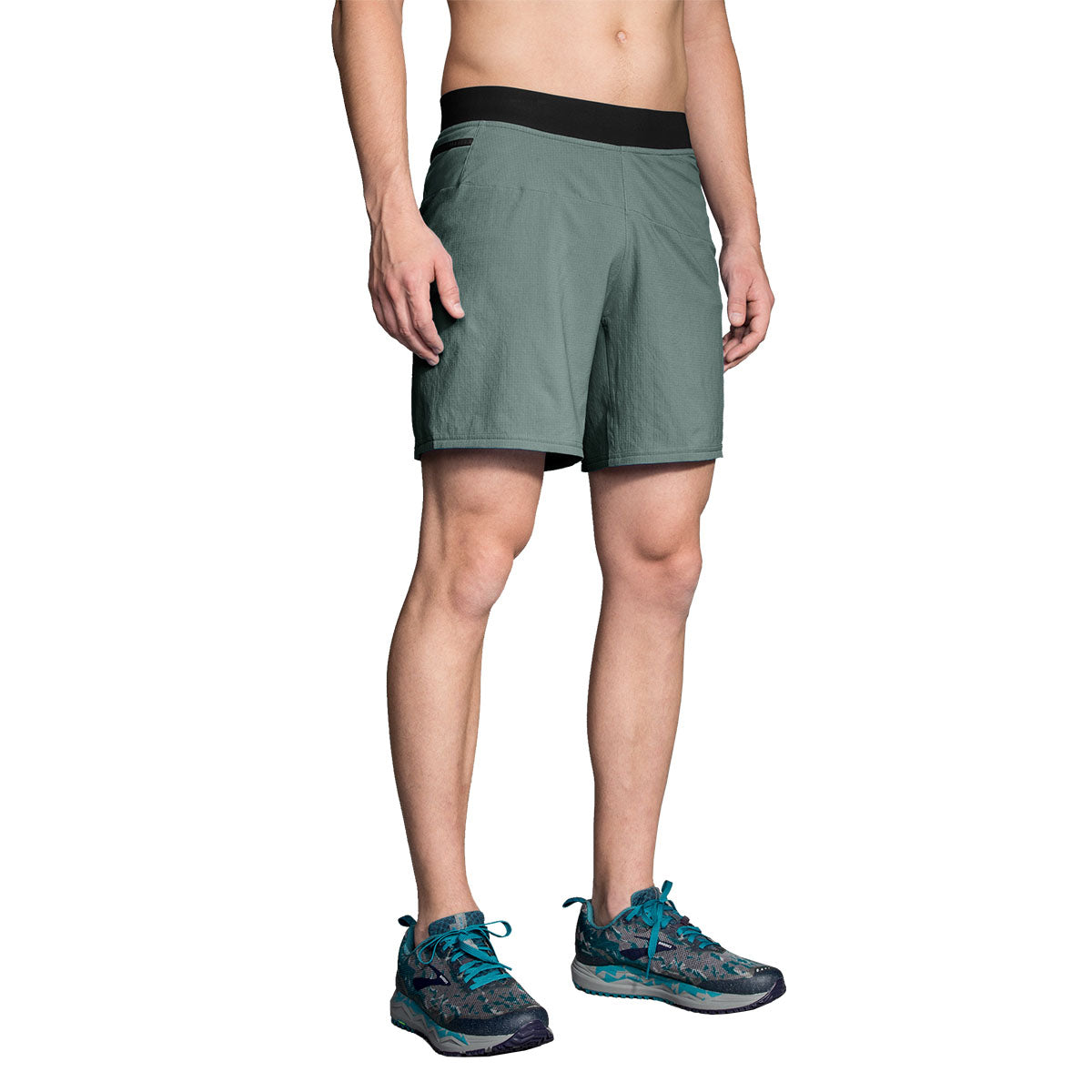 Brooks Cascadia 7" 2n1 Short — Black — Size Small — Front View
