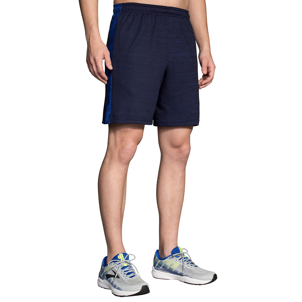 Brooks Rep 8" Short — Heather Ash - Heather Black — Size Small — Alternate View 8