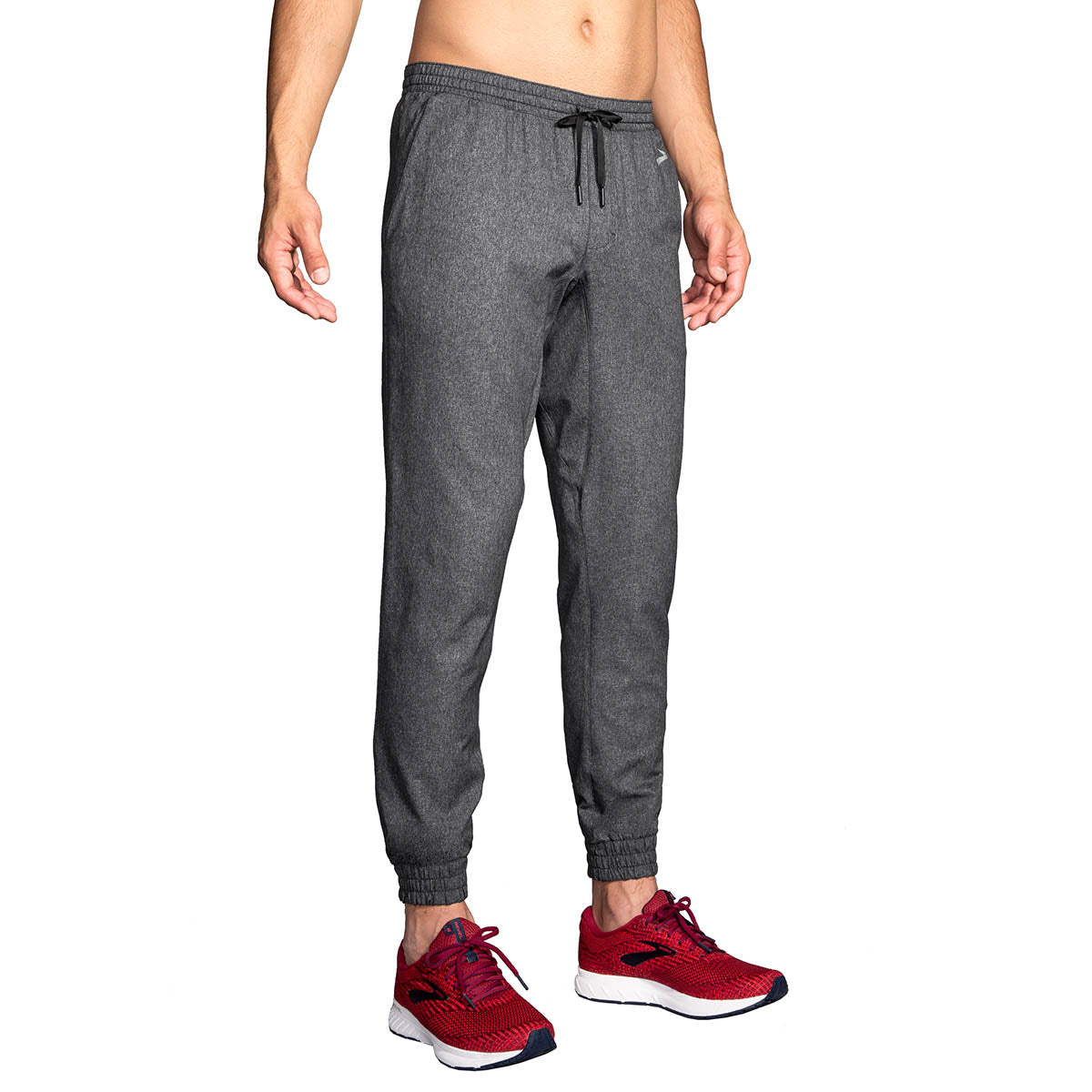 Brooks Rush Jogger — Heather Black — Size Small — Front View