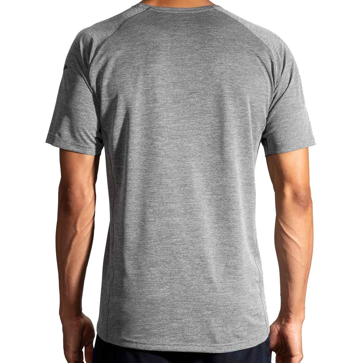 Brooks Ghost Shortsleeve — Heather Merlot — Size Small — Back View