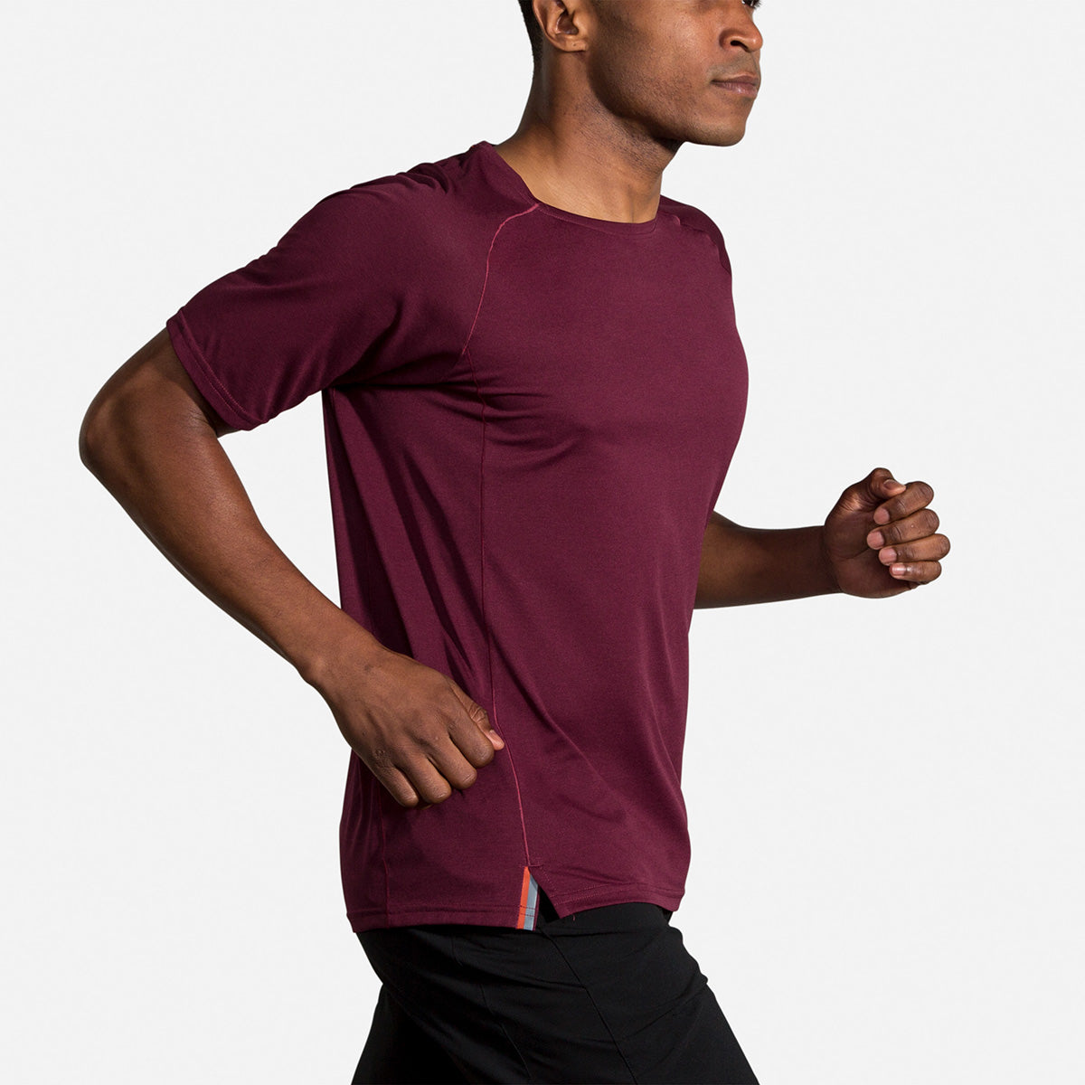 Brooks Ghost Shortsleeve — Heather Merlot — Size Small — Alternate View 7