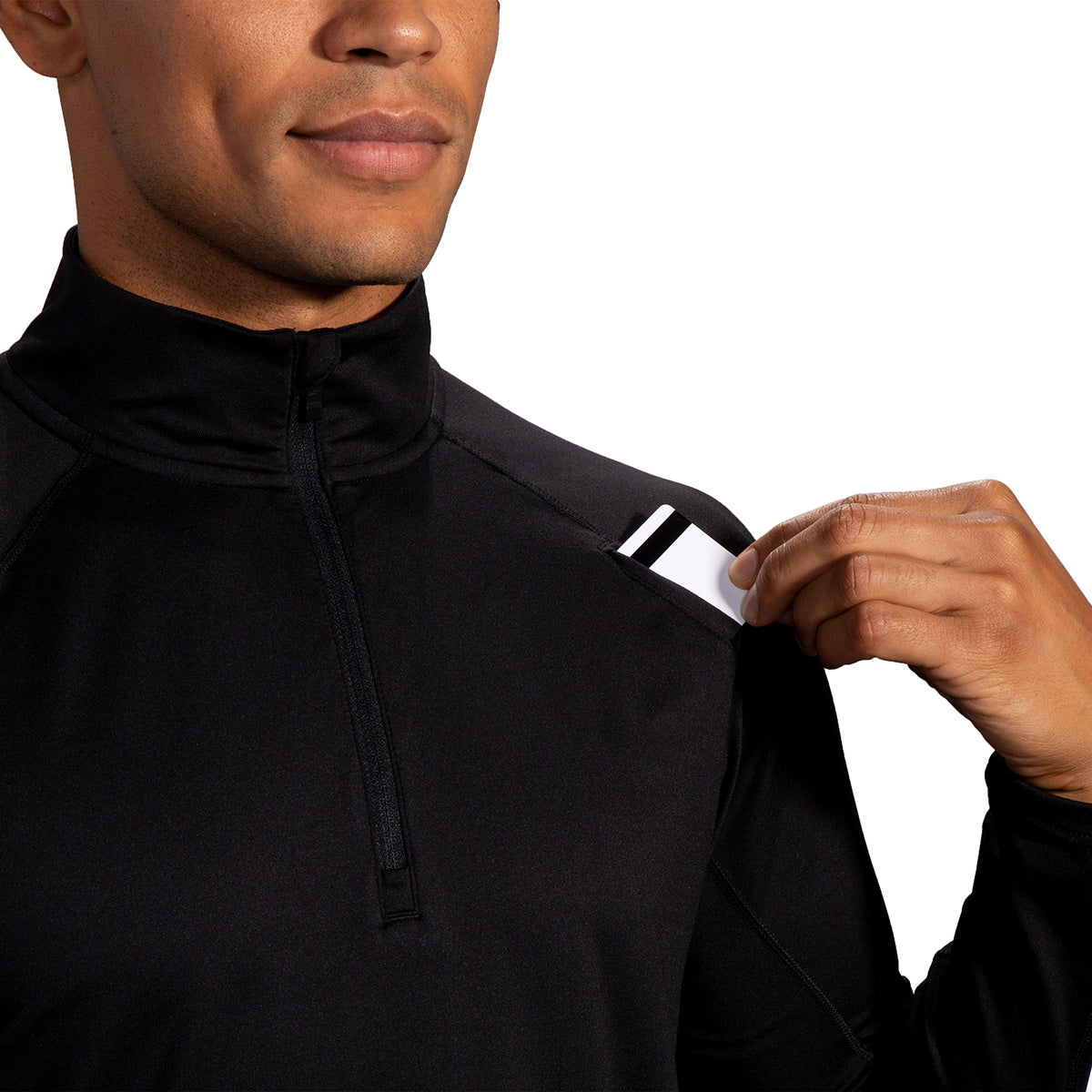 Brooks Dash 1/2 Zip — Merlot — Size XXLarge — Back View