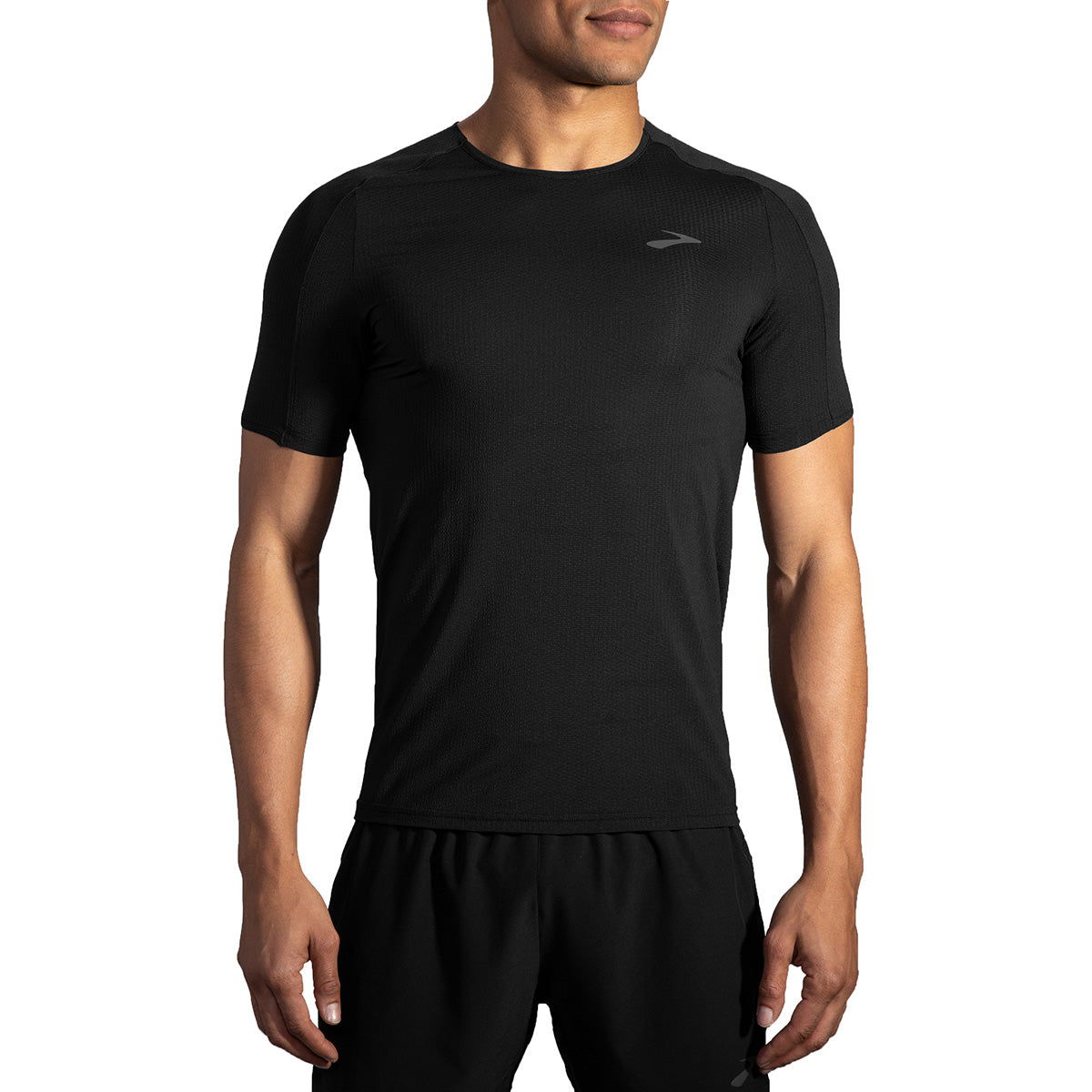 Brooks Atmosphere Shortsleeve — Dark Oyster - Icy Grey — Size 40B — Front View