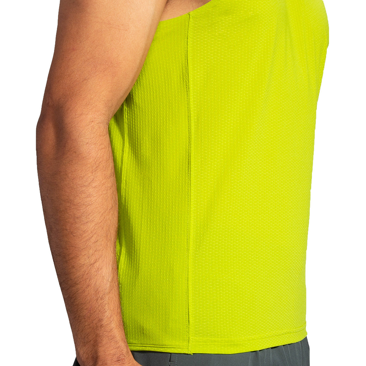 Brooks Atmosphere Singlet — Bright Moss — Size XSmall — Back View