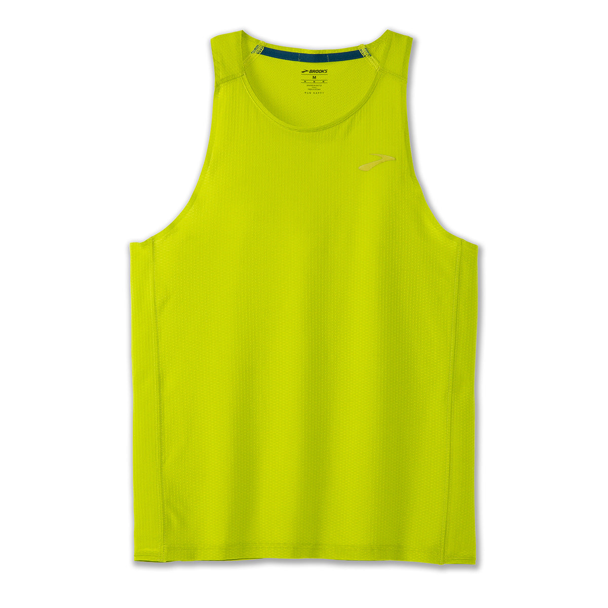 Brooks Atmosphere Singlet — Bright Moss — Size XSmall — Top View