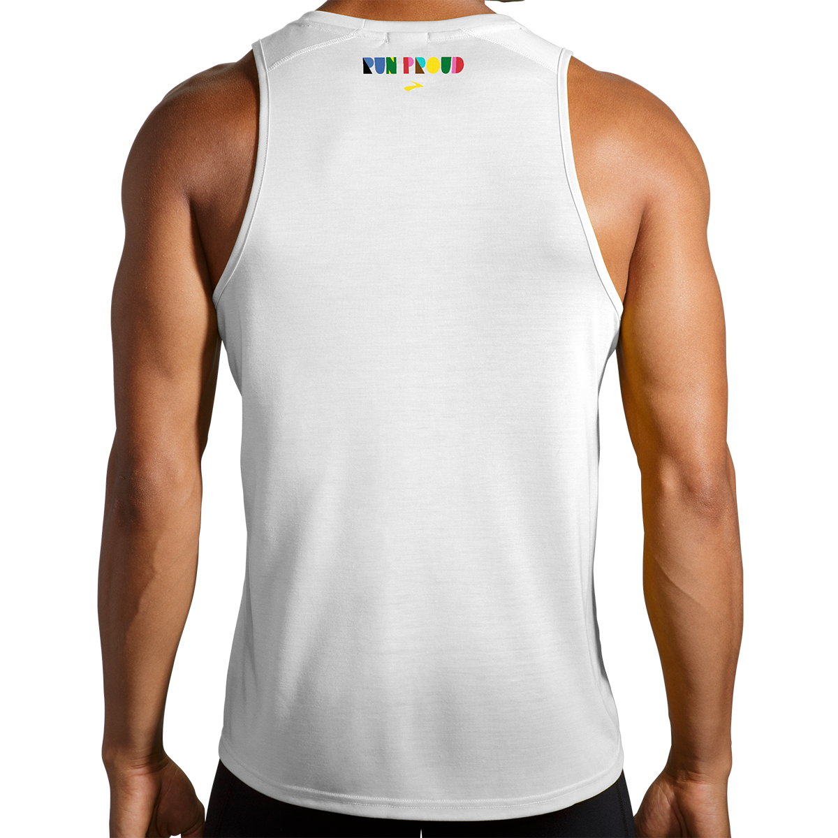 Brooks Distance Graphic Tank — Freedom To Be You — Size Small — Lifestyle View
